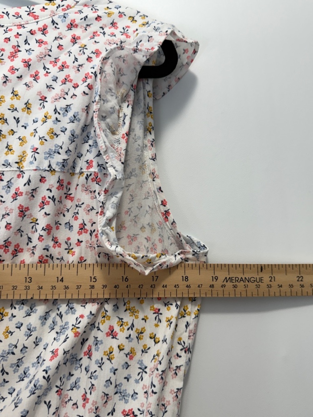 Floral Ruffled Cap Midi Sleeve Dress Large - Picture 12 of 15